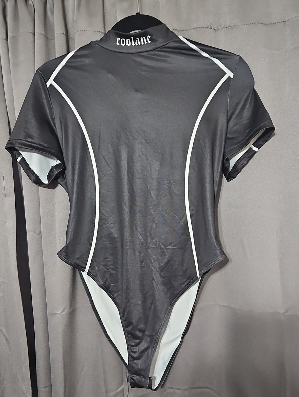 COOLA Black Short-Sleeve Bodysuit
